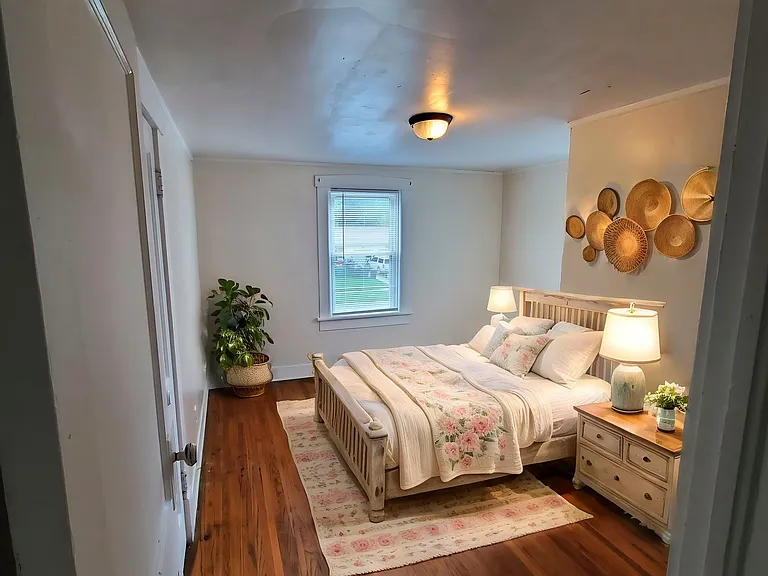 Bedroom 1 staged