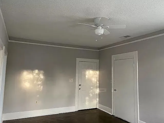 Door on left is the entrance. Door on right is to the front porch.