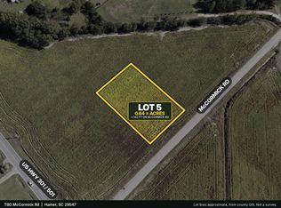 McCormick Rd LOT 5, Hamer, SC 29547