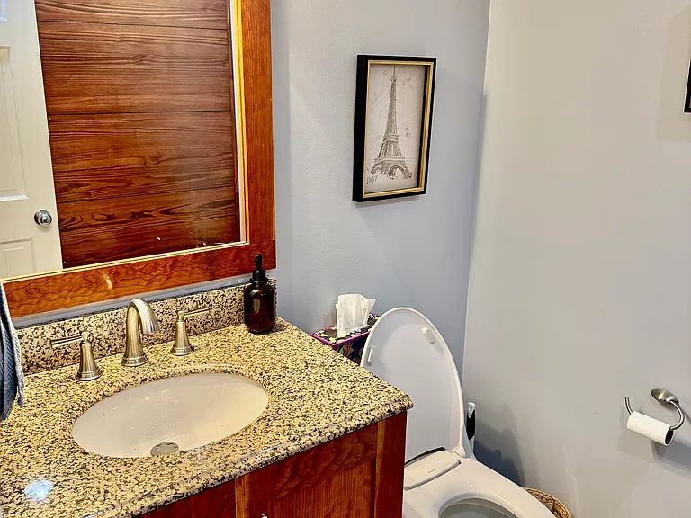 First floor half bath