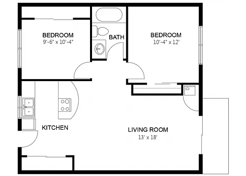 Floor plan Model D