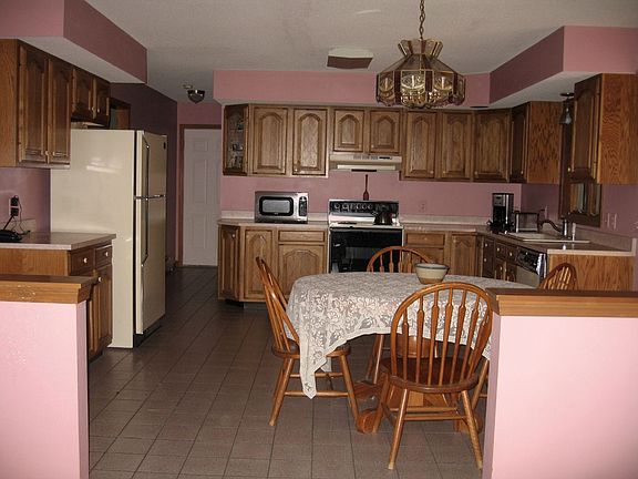 family room and kitchen