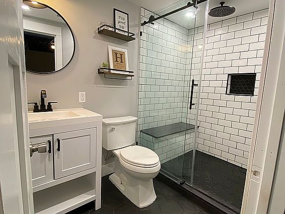 Basement bathroom