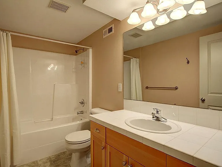 Ground level bathroom
