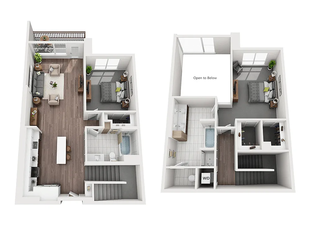 Floor plan Two Bedroom B2L