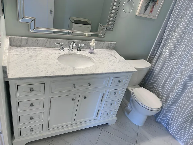 Marble top vanity