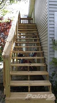 Walk out from upstairs! Room could be a tanning bed room, sun room or another bedroom!