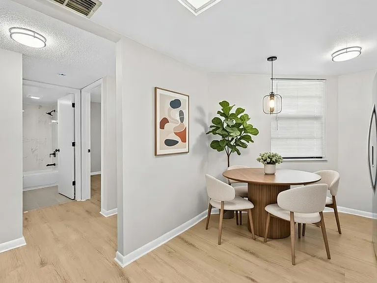 Breakfast nook virtual furniture staging