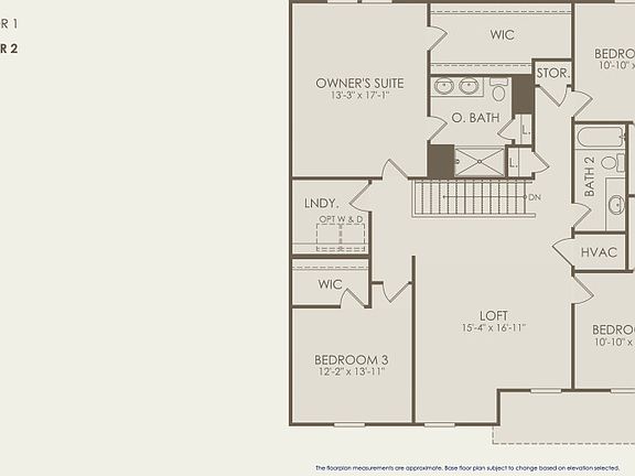 Whimbrel Floor Plan, Quick Move-in Home, Floor 2