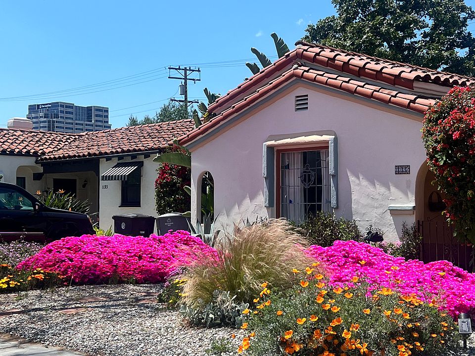 Converted to drought resistant plants, drip irrigation a couple years ago to reduce water bill