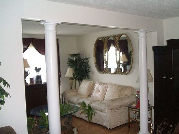 View of Columns between Living 