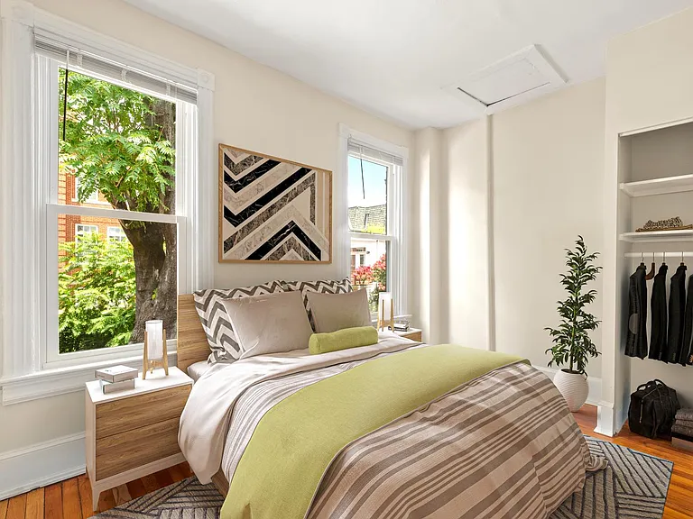 Bedroom 3. This image shows a virtually furnished space. Bedrooms come unfurnished.