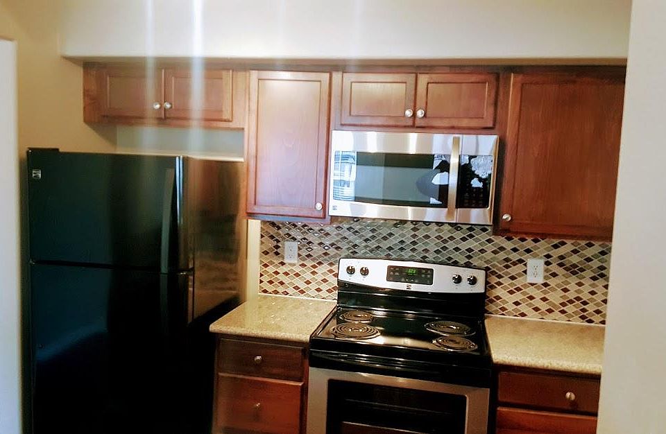 Kitchen Area with New Appliances