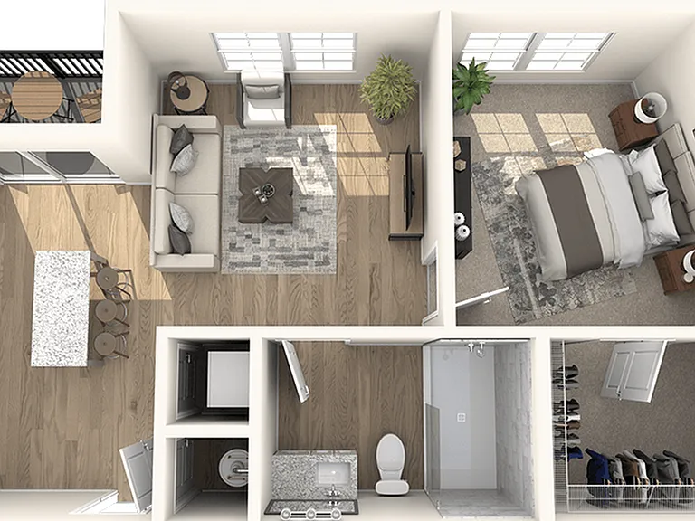 One Bedroom, One Bathroom One Bedroom, One Bathroom