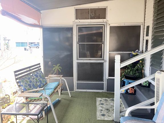 Front porch under carport