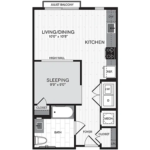 Floor plan SB w/ Balcony