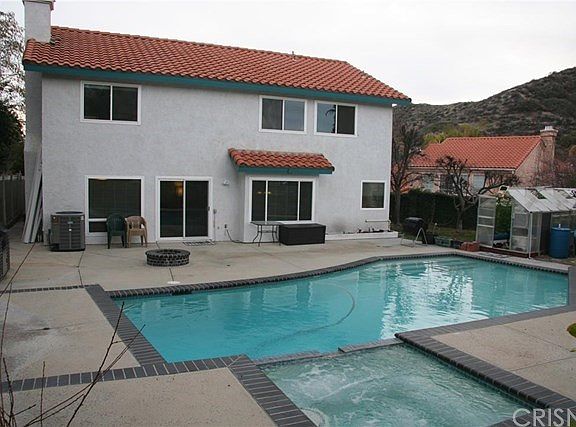 Large Pool and Spa Area with Green House