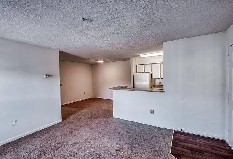 Living room area and separate dining nook