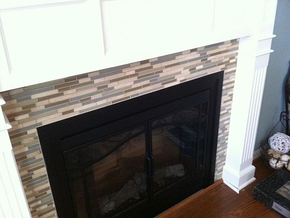 Custom Mantel with Hidden Storage