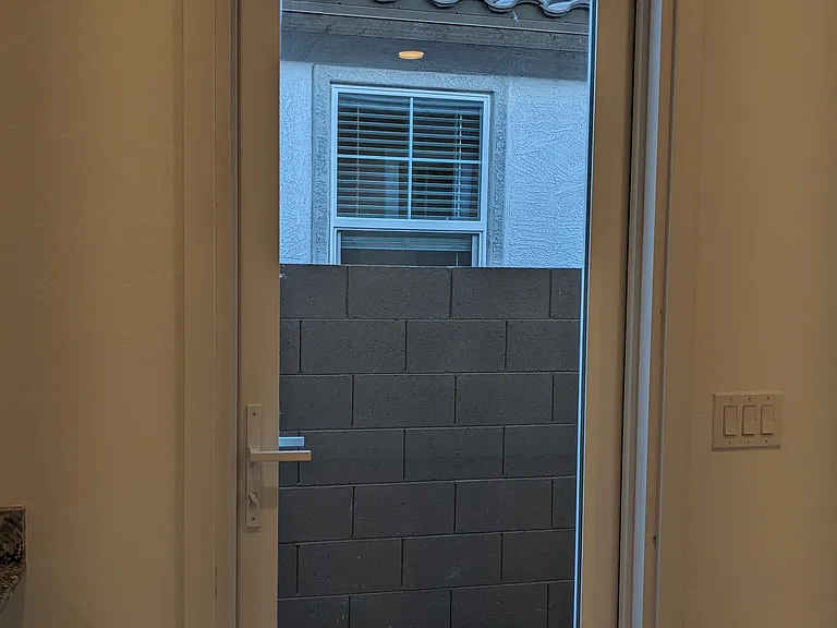 Side entrance