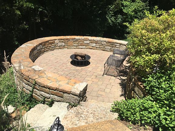Stone patio & steps