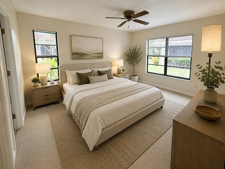Primary Bedroom Staged (AI)
