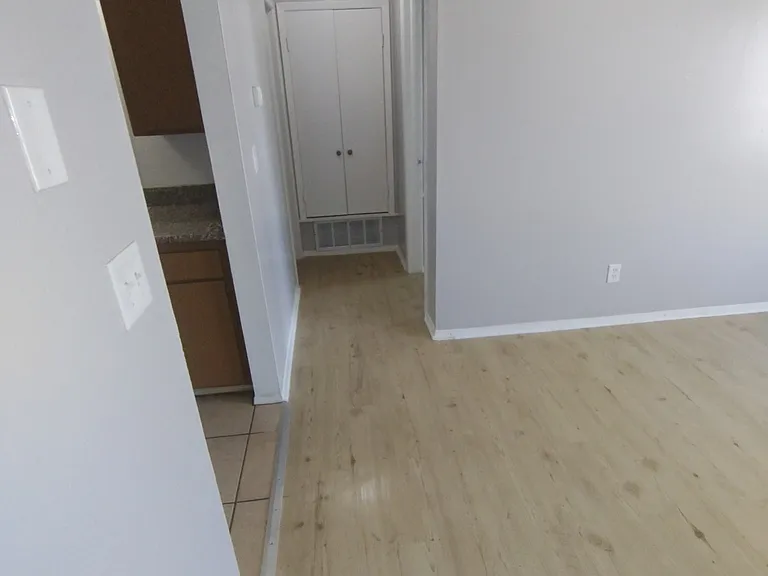 Living room / kitchen / hallway to bedroom and bathroom