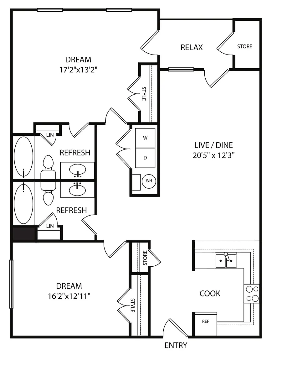 Floor plan B2A