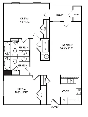 Floor plan B2A
