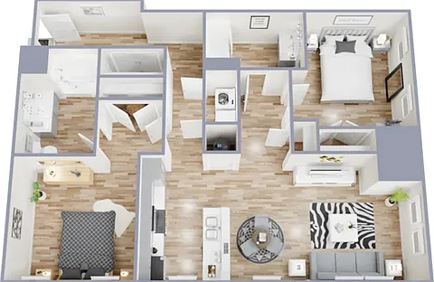 Two bedroom, two bath, 944 square foot apartment Two bedroom, two bath, 944 square foot apartment