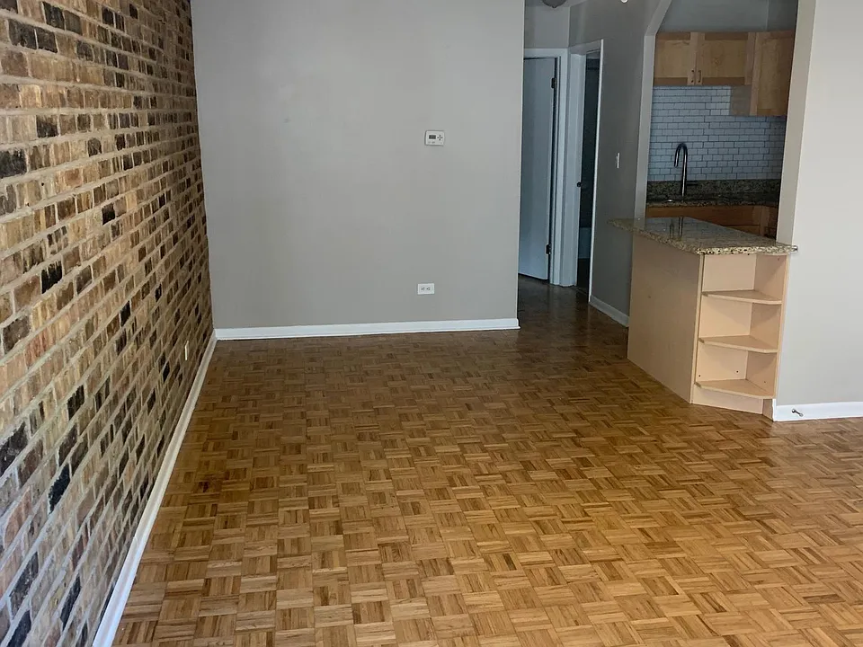 Combined dining/living area.