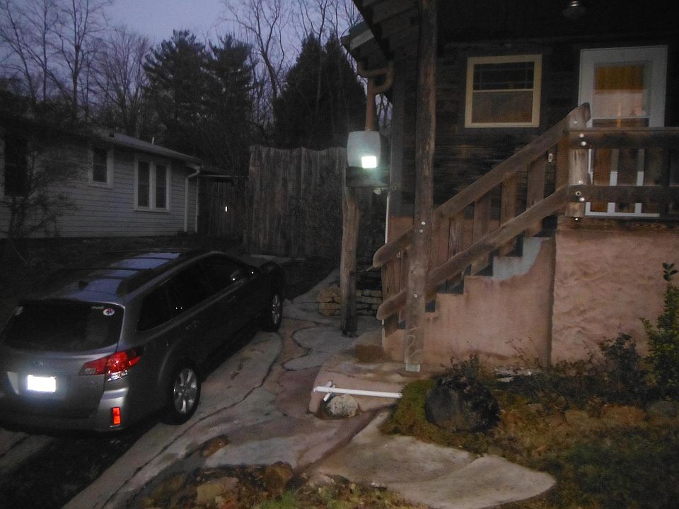 Driveway and front entrance and steps