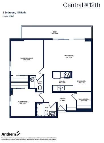 Floor plan 2 Bedroom