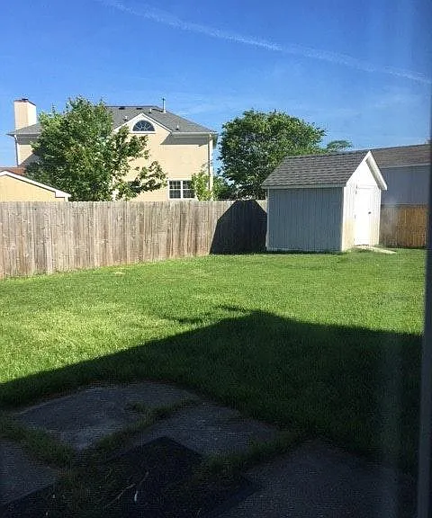 back yard north view