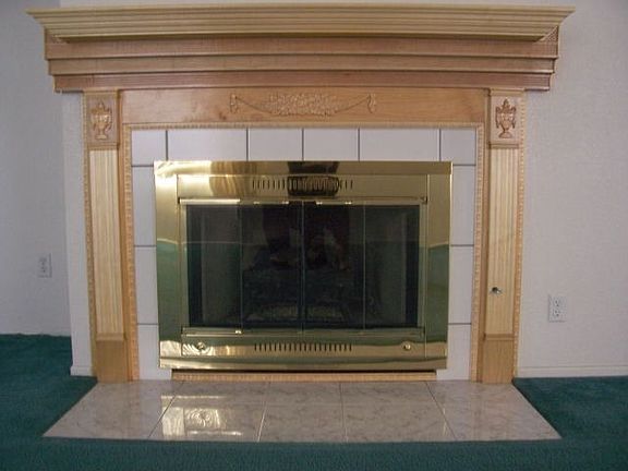 Custom fireplace surround