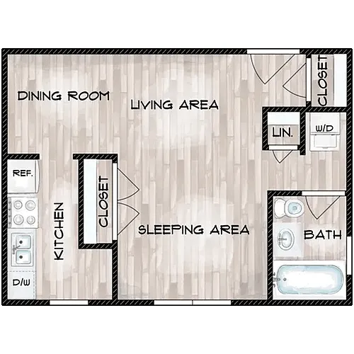 Floor plan Studio
