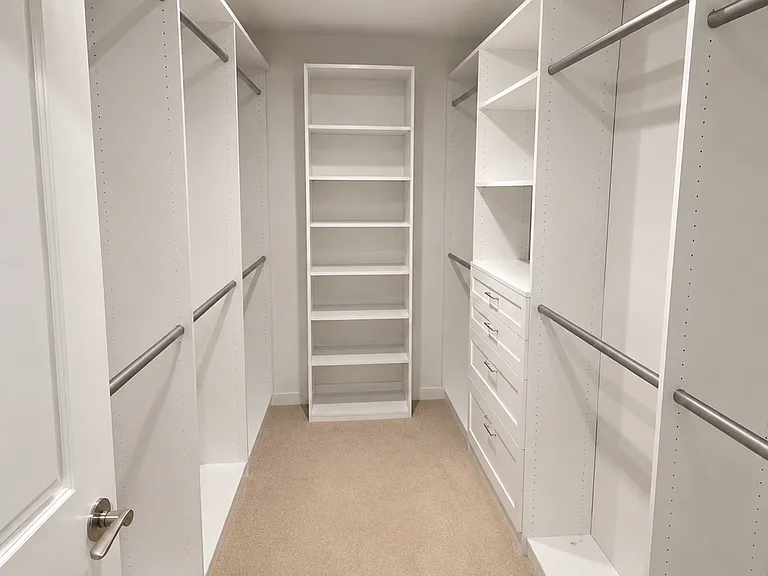 Walk in closet in owner's bedroom
