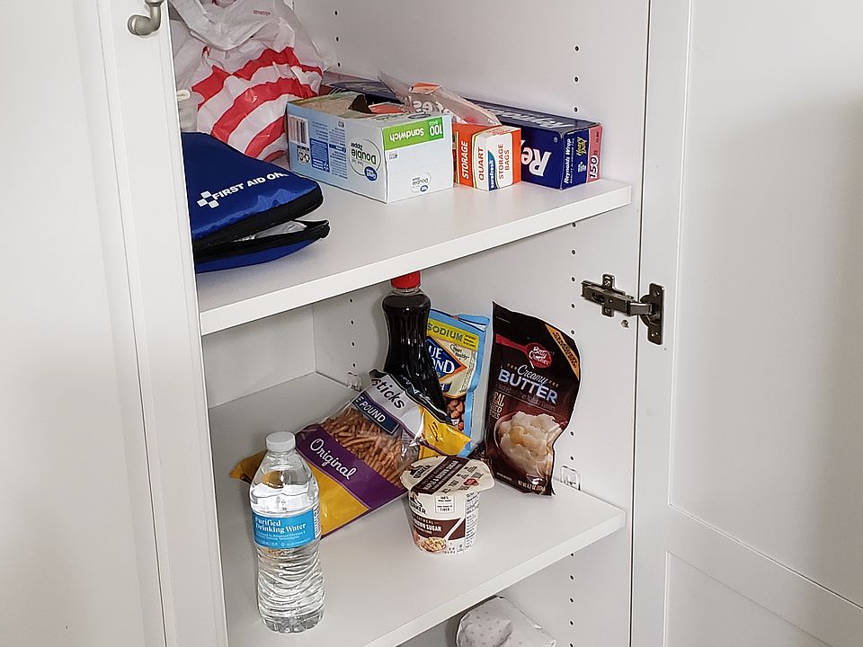 Guests also get access to the pantry. both sides.