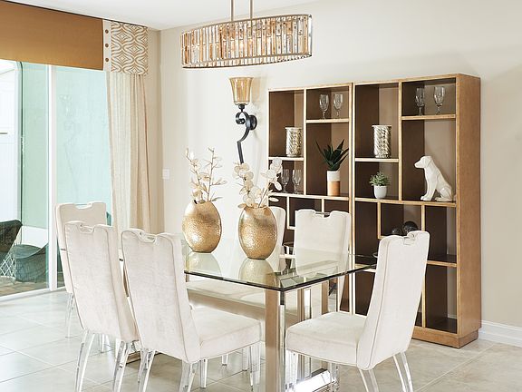 Dining room with slider to lanai