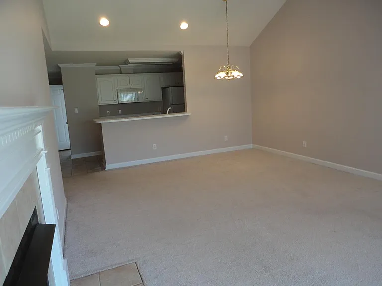 Looking at kitchen from living area