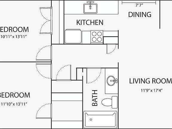 5th image of 1507 Houston St #2B-1Ba-875Sqft