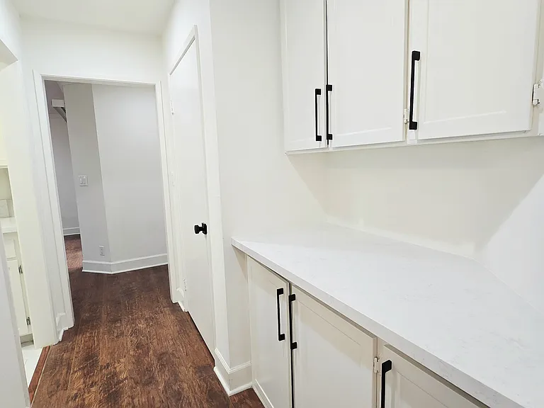 Hallway with new Quarts Counter Top