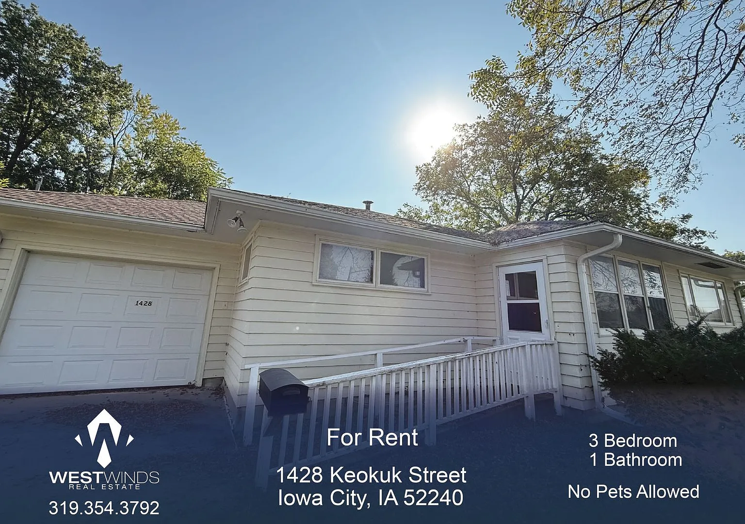 $1,700 | 3 Bedroom, 1 Bathroom House | No Pets | Available for Immediate Move In! — Photo 1
