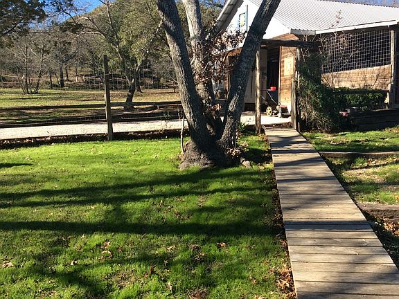 Boardwalk from house to barn