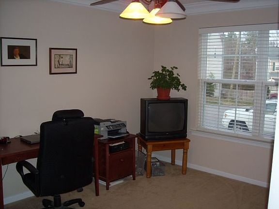 First floor office or formal living room with french doors.