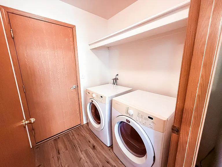 In unit washer and dryer
