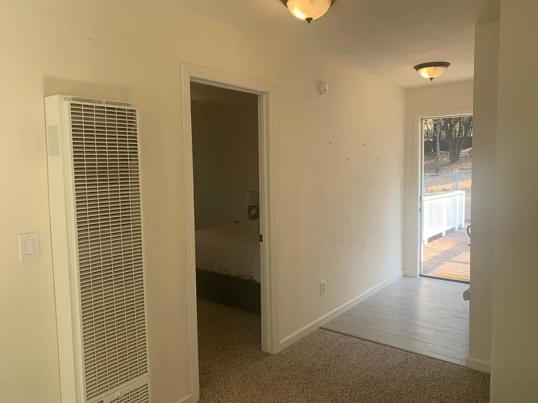 Entryway and bedroom door, new furnace