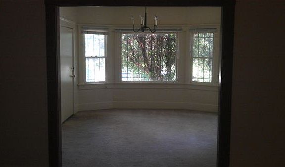 View of Bay Windows from Dining Room