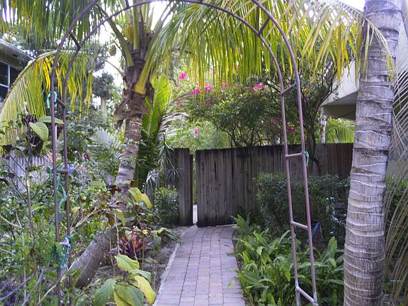 Pavered walkway to deck and pool
