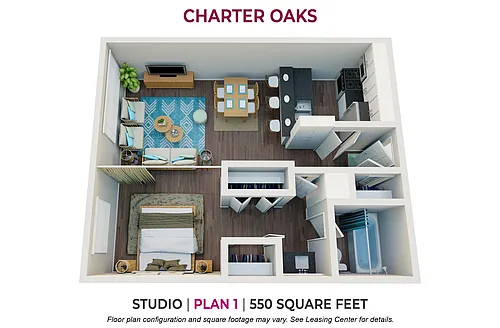 Floor plan Studio Plan 1